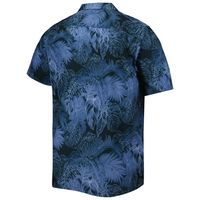 Men's Tommy Bahama Navy Tennessee Titans Big & Tall Coast Luminescent Fronds Camp IslandZone Button-Up Shirt