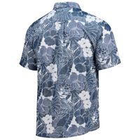 Men's Tommy Bahama Navy Tennessee Titans Coconut Point Playa Floral IslandZone Button-Up Shirt