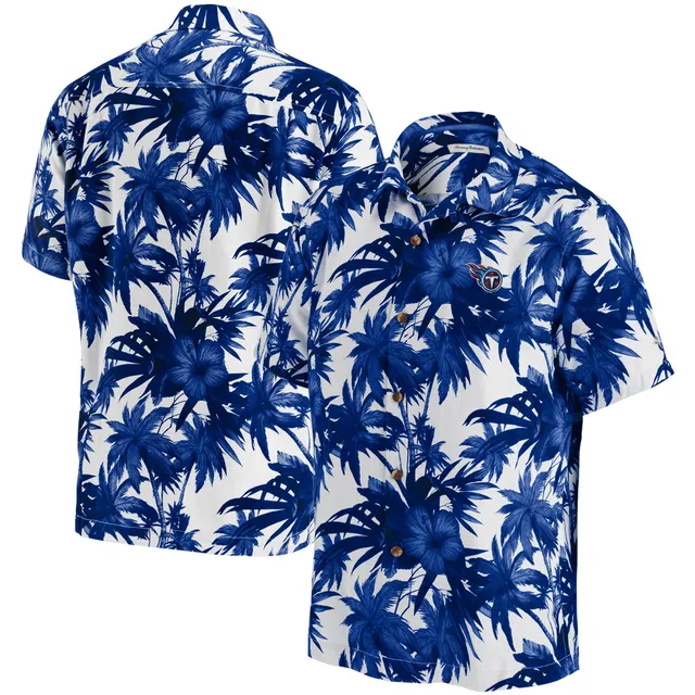 Men's Tommy Bahama Navy Denver Broncos Sport Tropical Horizons Button-Up Shirt Size: Medium