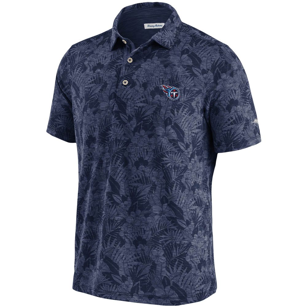 Men's Tommy Bahama Navy Tennessee Titans Sport Palmetto Palms Polo