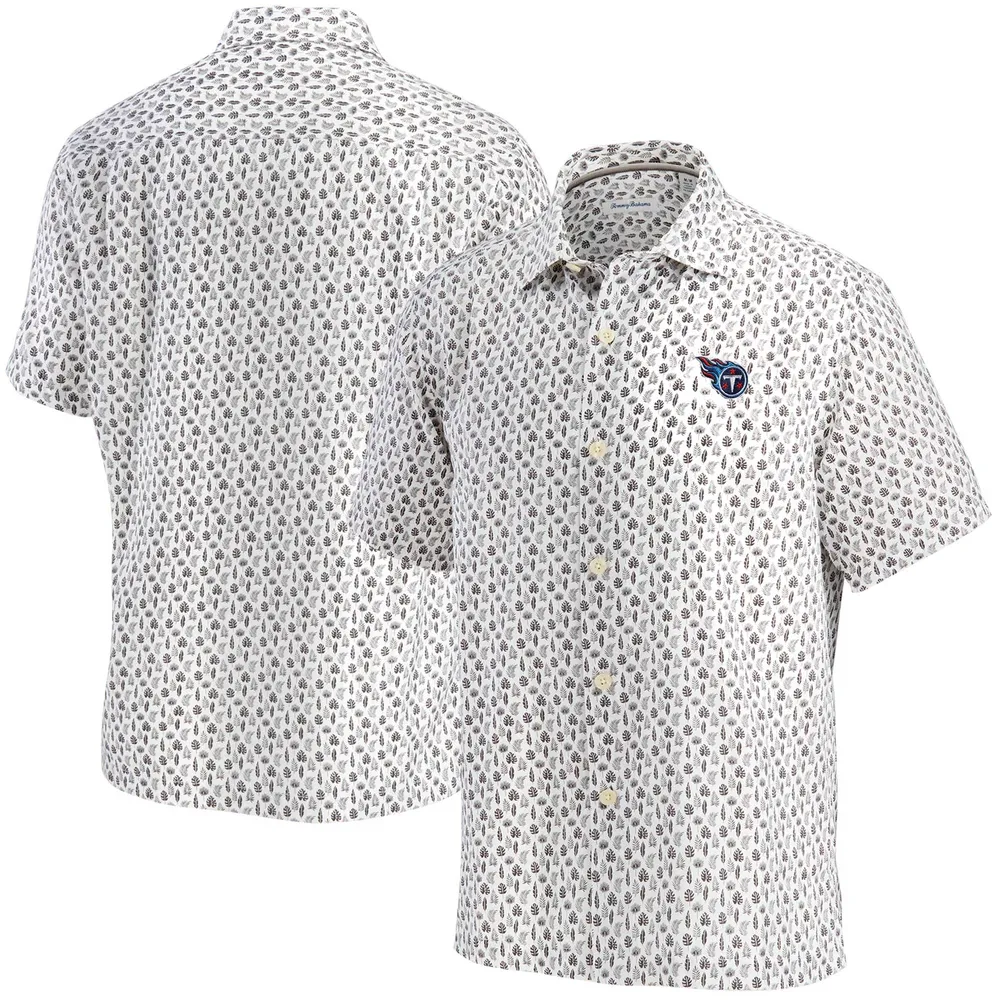 Lids Tennessee Titans Tommy Bahama Baja Mar Woven Button-Up Shirt - White