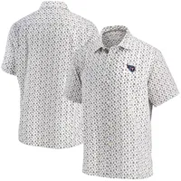 Men's Dallas Cowboys Tommy Bahama White Baja Mar Woven Button-Up Shirt