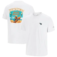 T-shirt graphique Tommy Bahama pour homme, blanc, Tennessee Titans Sport Torchdown