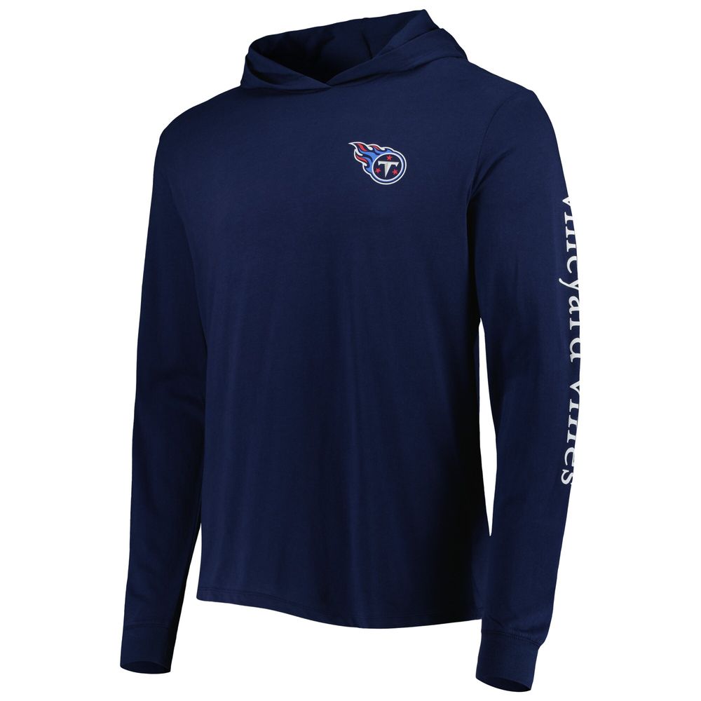 Men's Vineyard Vines Navy Tennessee Titans Local Long Sleeve Hoodie T-Shirt