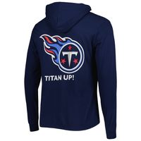 Men's Vineyard Vines Navy Tennessee Titans Local Long Sleeve Hoodie T-Shirt