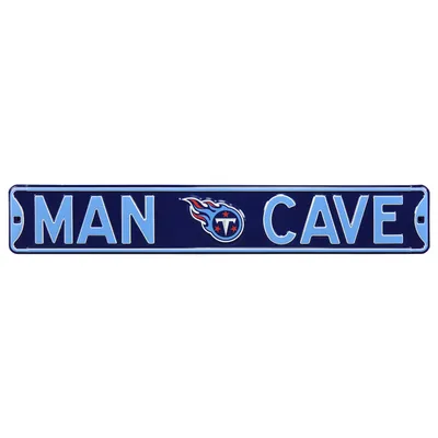 Tennessee Titans 6" x 36" Man Cave Steel Street Sign - Navy