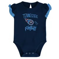 Ensemble deux pièces pour nouveau-né et bébé bleu marine/bleu clair Tennessee Titans Too Much Love