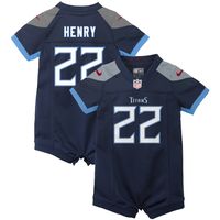 Newborn & Infant Nike Derrick Henry Navy Tennessee Titans Game Romper Jersey