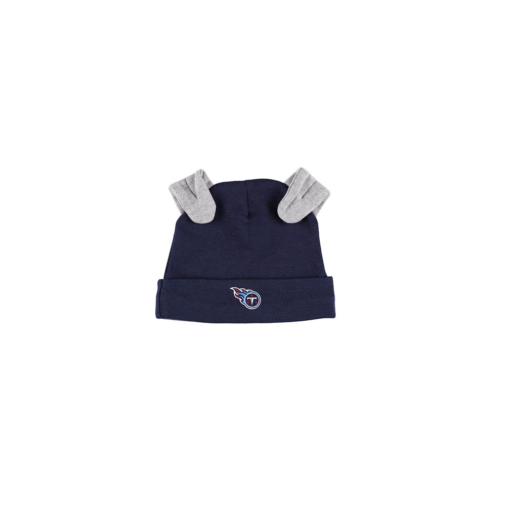 Ensemble pantalon et bonnet pour nouveau-né bébé blanc/bleu marine Tennessee Titans Dream Team