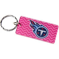 Rose Tennessee Titans Chevron imprimé acrylique équipe couleur Logo porte-clés