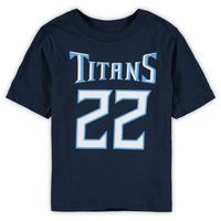 Preschool Navy Derrick Henry Tennessee Titans Mainliner Player Name & Number T-Shirt