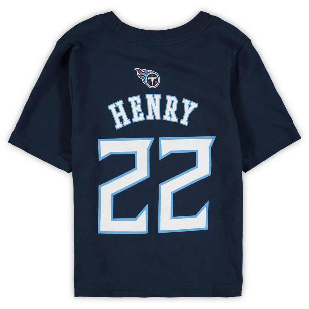 T-shirt avec nom et numéro de joueur la marine préscolaire Derrick Henry Tennessee Titans Mainliner