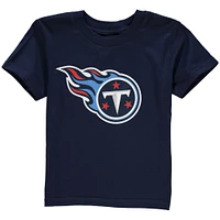 T-shirt bleu marine avec logo de l'équipe des Titans du Tennessee pour enfants d'âge préscolaire