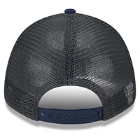 Casquette ajustable New Era Graphite/Marine Tennessee Titans Reflect 9FORTY préscolaire