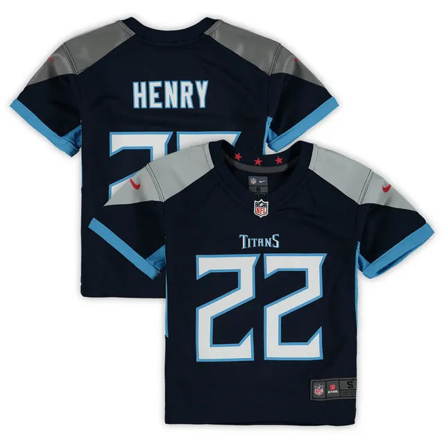 Men's Fanatics Branded Derrick Henry Navy Tennessee Titans Name & Number  Team T-Shirt