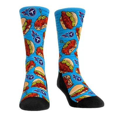 Tennessee Titans Rock Em Socks Localized Food Crew Socks