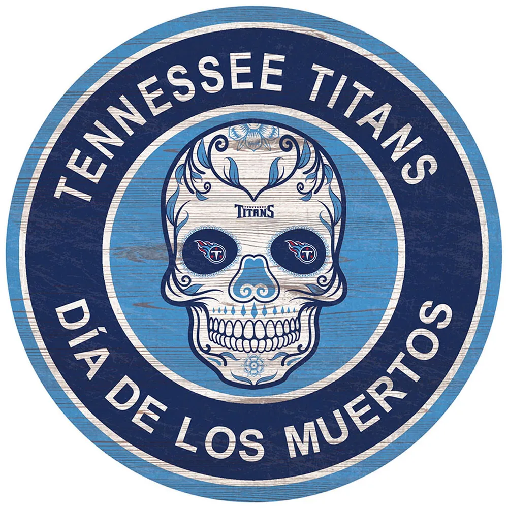 Lids Tennessee Titans 12'' Sugar Skull Circle Sign