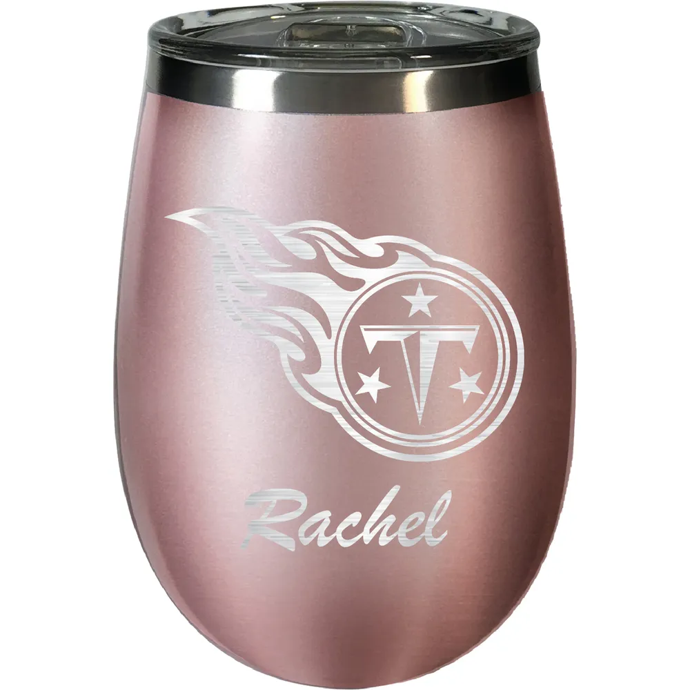 Lids Tennessee Titans 12oz. Personalized Rose Gold Wine Tumbler