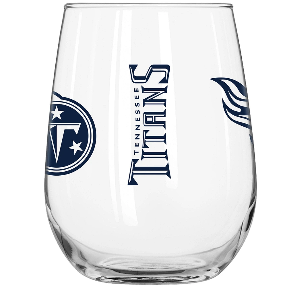 Titans du Tennessee 16oz. Verre à boisson incurvé Gameday