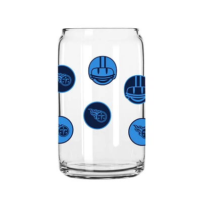 Titans du Tennessee 16 oz. Smiley peut verre