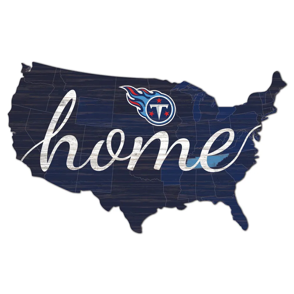 Lids Tennessee Titans 18'' x 18'' USA Shape Cutout Sign