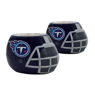 Tennessee Titans 2-Piece Ceramic Helmet Planter Set