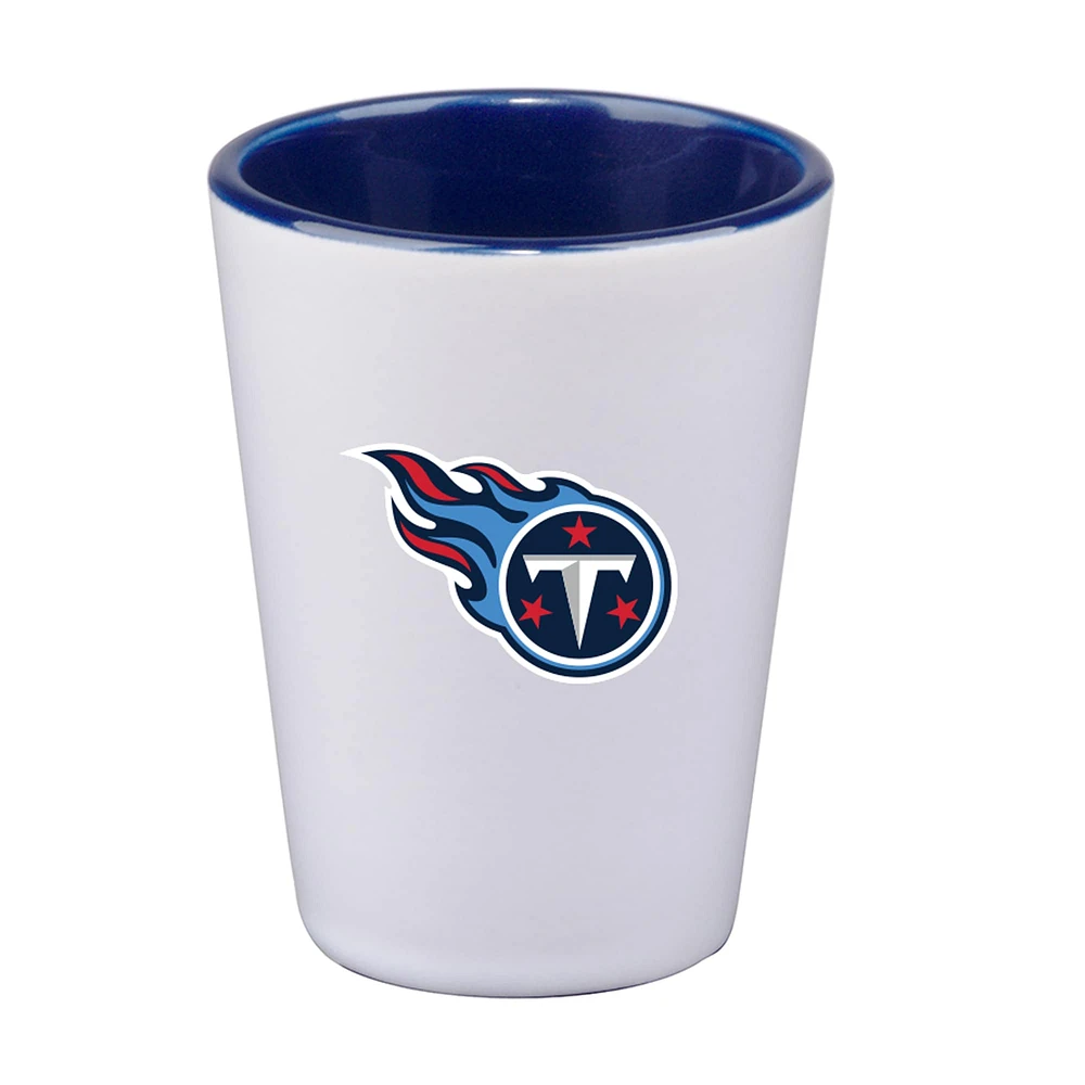 Titans du Tennessee 2 oz. Tasse en céramique de couleur intérieure