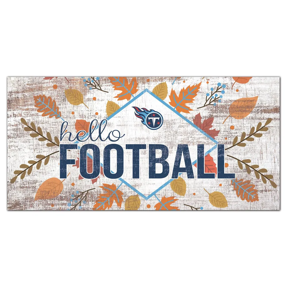 Lids Tennessee Titans 6'' x 12'' Hello Football Wall Art