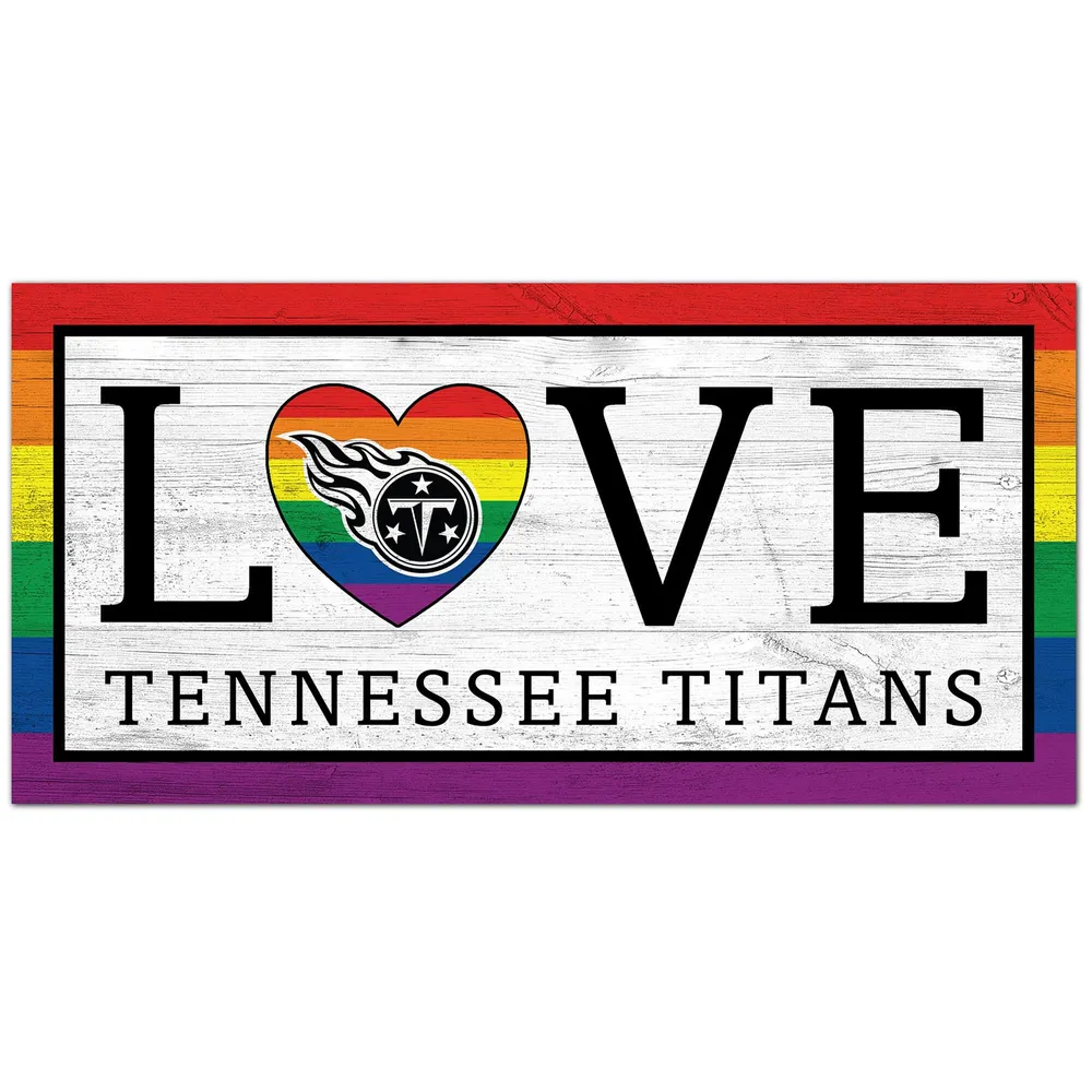 Lids Tennessee Titans 6'' x 12'' LGBTQ Love Sign