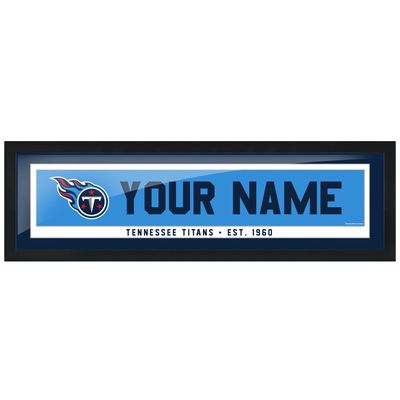 Tennessee Titans - 6'' x 22'' Personalized Framed Art