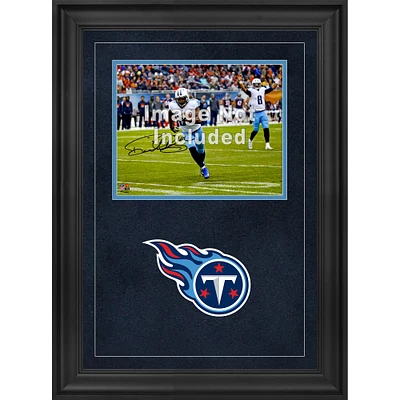 Cadre photo horizontal de luxe 8'' x 10'' Tennessee Titans avec logo de l'équipe