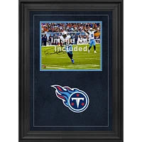 Cadre photo horizontal de luxe 8'' x 10'' Tennessee Titans avec logo de l'équipe