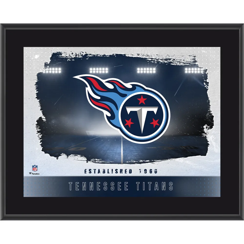 Tennessee Titans 10.5 x 13 Sublimated Horizontal Team Logo Plaque