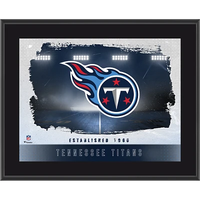 Tennessee Titans Framed 10.5" x 13" Sublimated Horizontal Team Logo Plaque