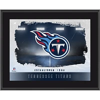 Tennessee Titans Framed 10.5" x 13" Sublimated Horizontal Team Logo Plaque