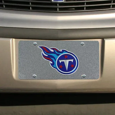 Tennessee Titans Glitter License Plate - Silver