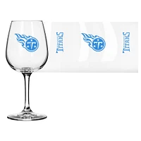 Logo des Titans du Tennessee 12oz. Verre à vin à pied