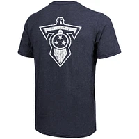 Tennessee Titans Majestic Threads Tri-Blend Pocket T-Shirt - Navy
