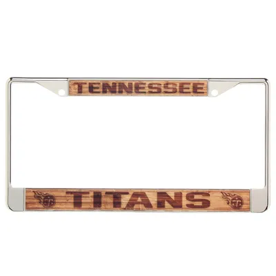 Cadre de plaque d'immatriculation acrylique Tennessee Titans Wood Design