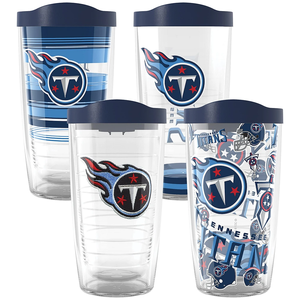 Tervis Tennessee Titans, paquet de quatre, 16 oz. Ensemble de gobelets classiques