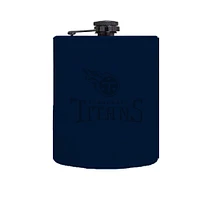 The Memory Company Tennessee Titans Three-Pack 8oz. Leather Flask & 2oz. Shot Glass Set