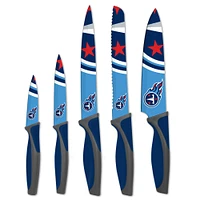 The Sports Vault Tennessee Titans - Ensemble de 5 couteaux de cuisine