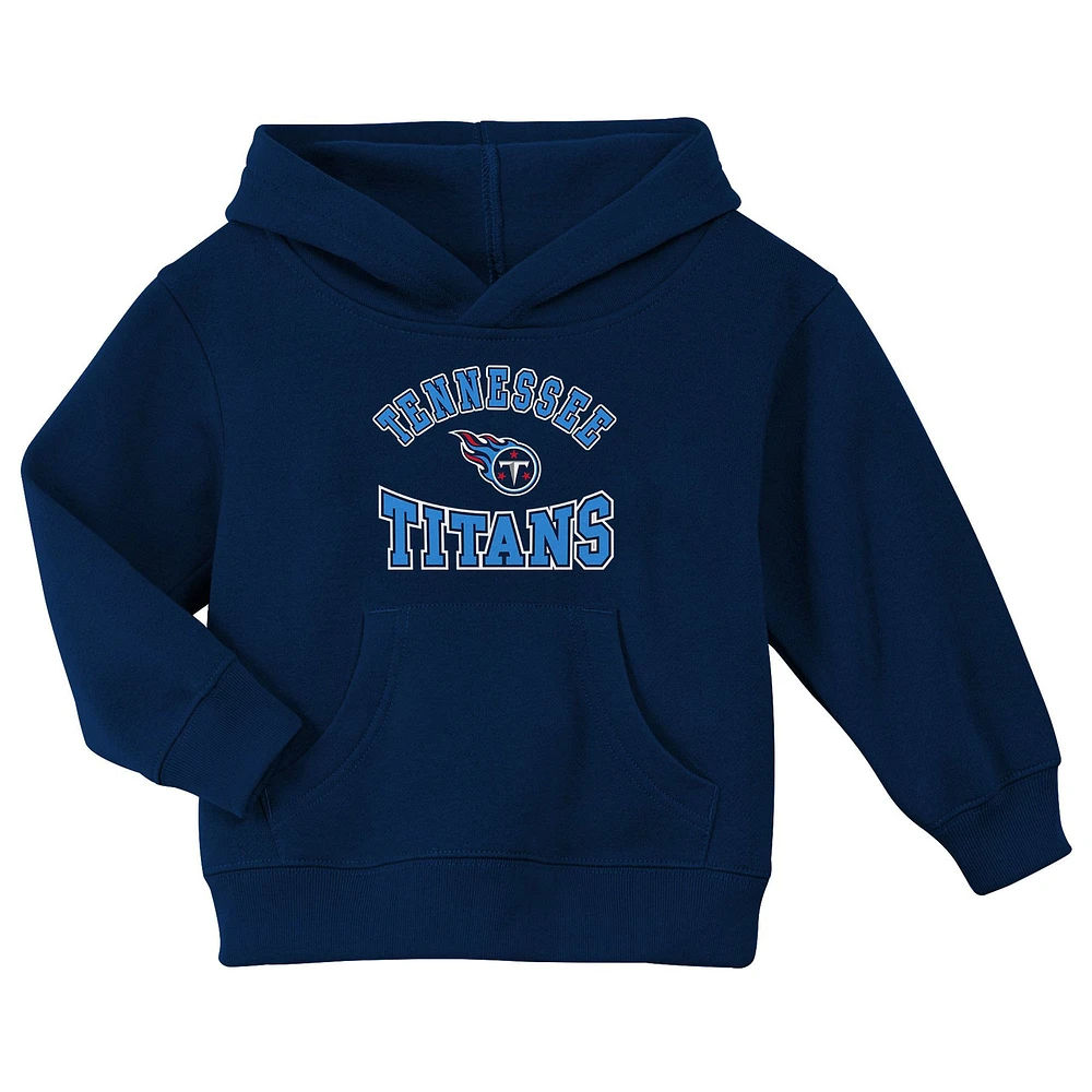 Sweat à capuche en polaire bleu marine Tennessee Titans Home Town pour tout-petit