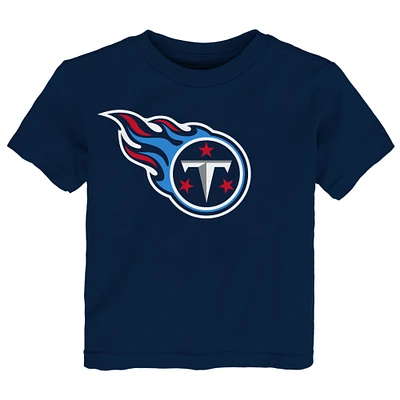 T-shirt bleu marine avec logo principal des Titans du Tennessee pour tout-petits