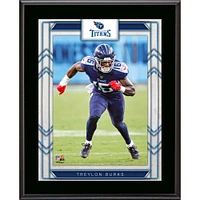 Plaque de joueur sublimée encadrée de 10,5" x 13" de Treylon Burks Tennessee Titans