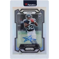Tyjae Spears Tennessee Titans Autographed 2023 Panini Prizm Silver #396 Rookie Card 