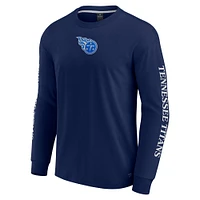 Unisex Fanatics  Navy Tennessee Titans Elements Strive Long Sleeve T-Shirt