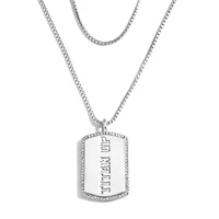 WEAR by Erin Andrews x Baublebar Tennessee Titans Collier en argent avec étiquette de chien