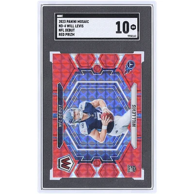 Will Levis Tennessee Titans 2023 Panini Mosaic Red Prizm #ND-4 SGC authentifié Rookie Card
