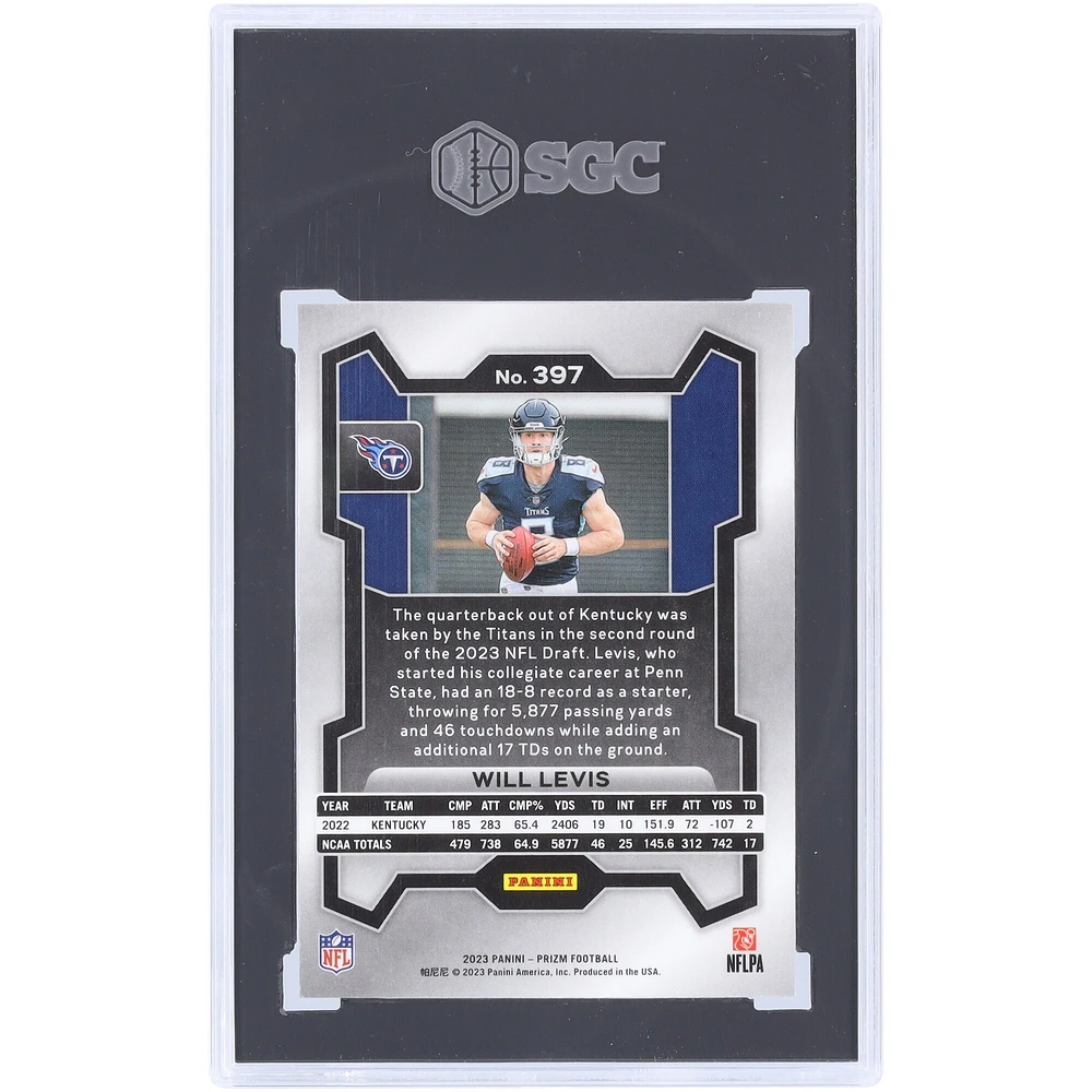 Will Levis Tennessee Titans 2023 Panini Prizm #397 SGC authentifié 9.5 Rookie Card
